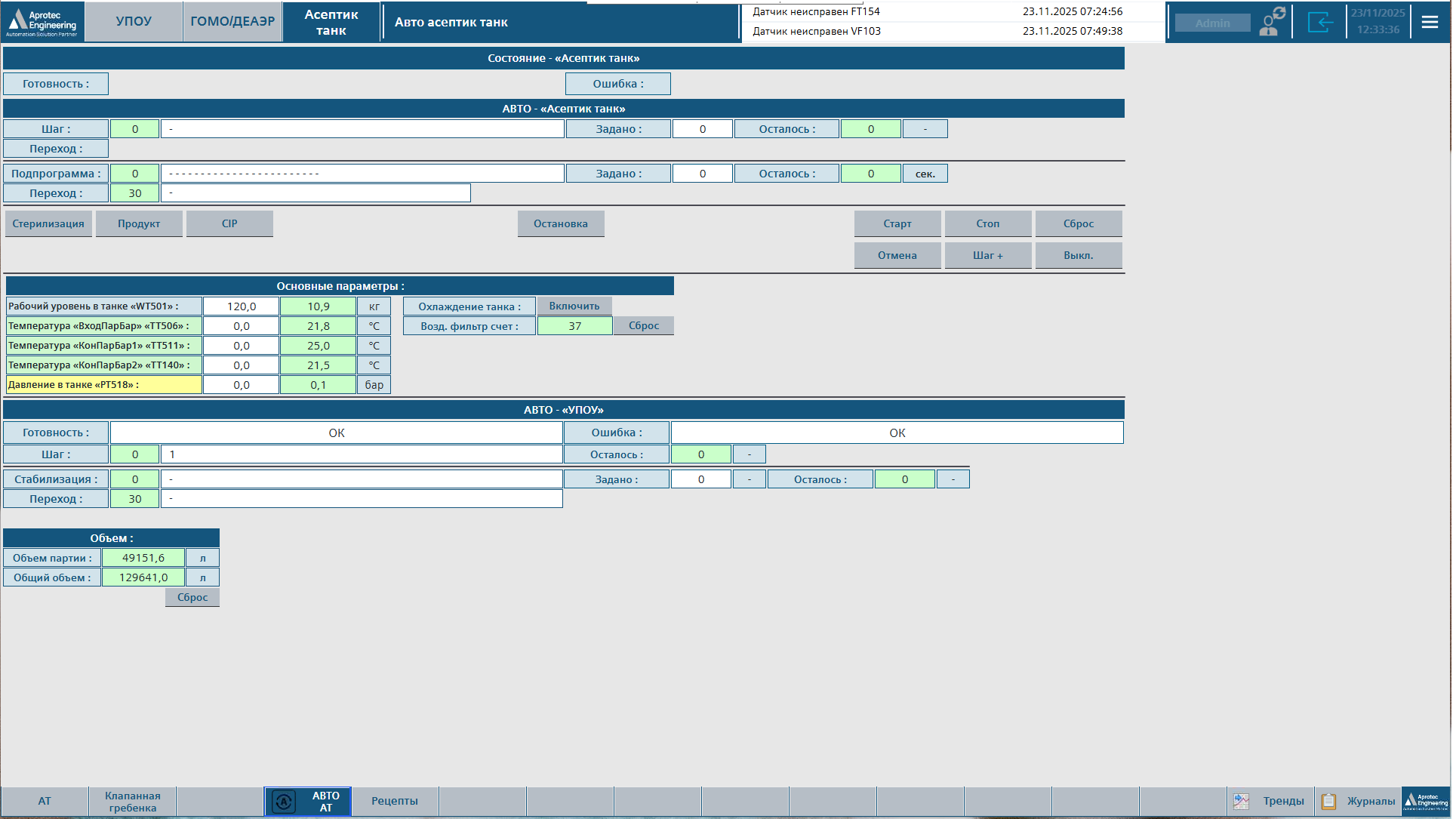 Модернизация системы автоматизации UHT без остановки производства