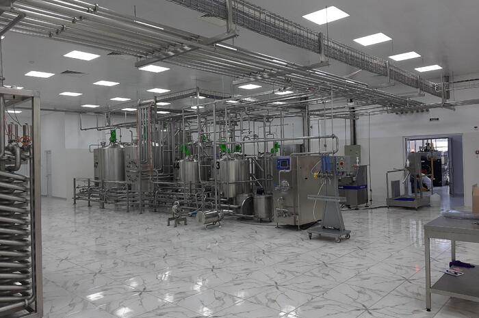 ACS for a workshop for the production of dairy products of a wide range
