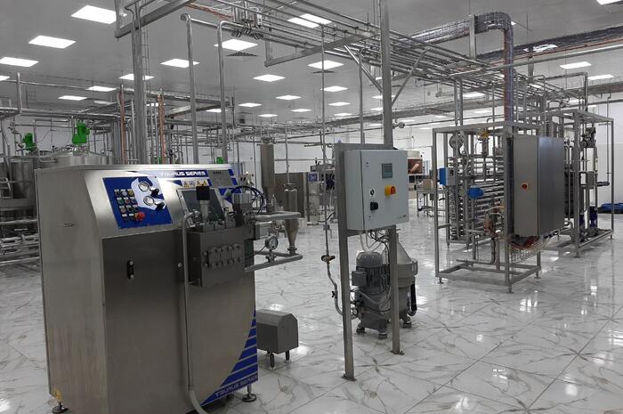 ACS for a workshop for the production of dairy products of a wide range