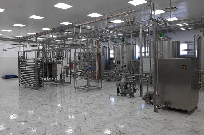 ACS for a workshop for the production of dairy products of a wide range