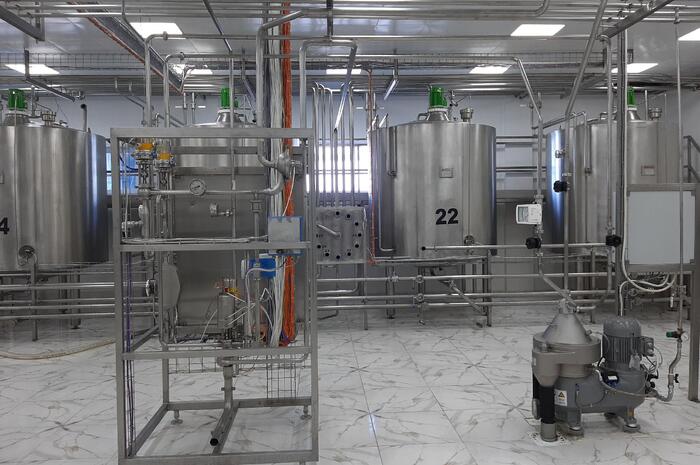ACS for a workshop for the production of dairy products of a wide range