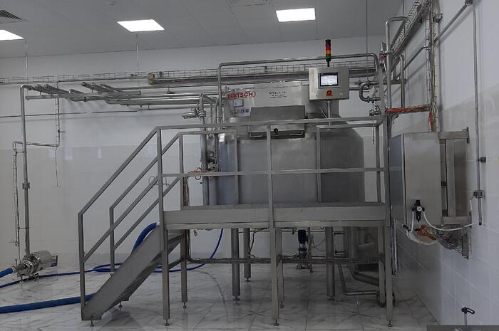ACS for a workshop for the production of dairy products of a wide range