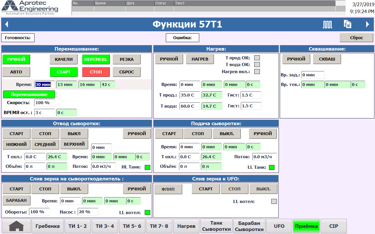 Modernization сottage cheese production line