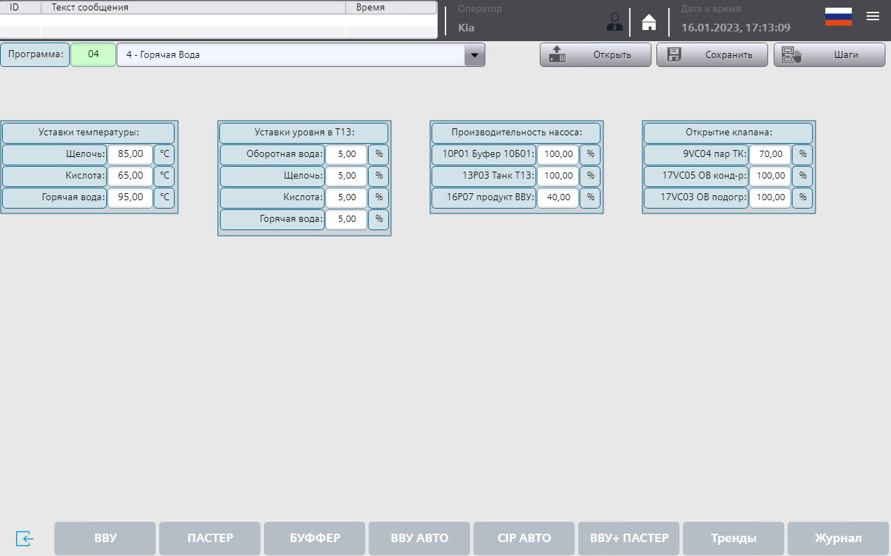 Automation of the VIGAND-4000 vacuum evaporator for wort production
